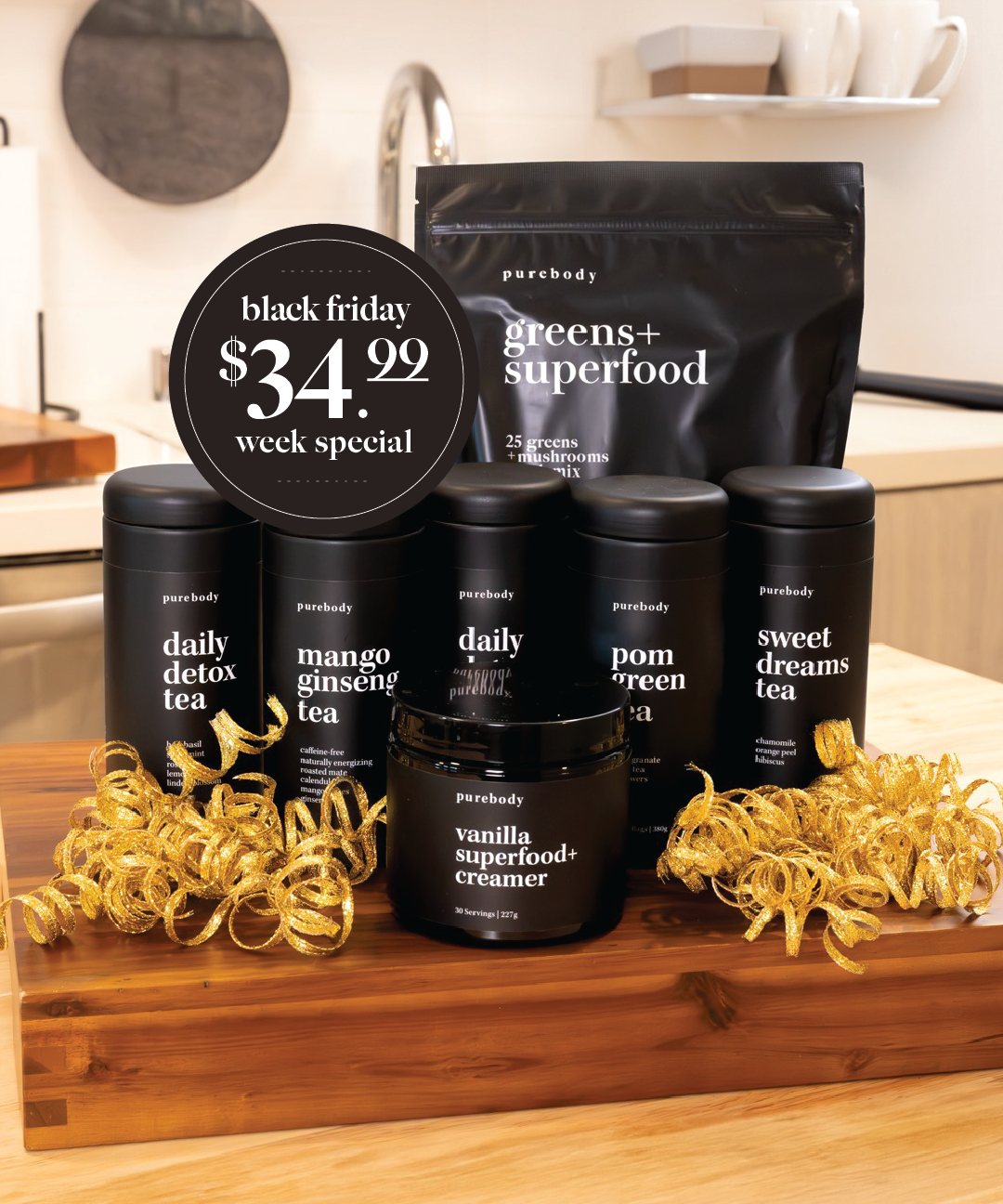 Black Friday Tea, Creamer, & Greens Special